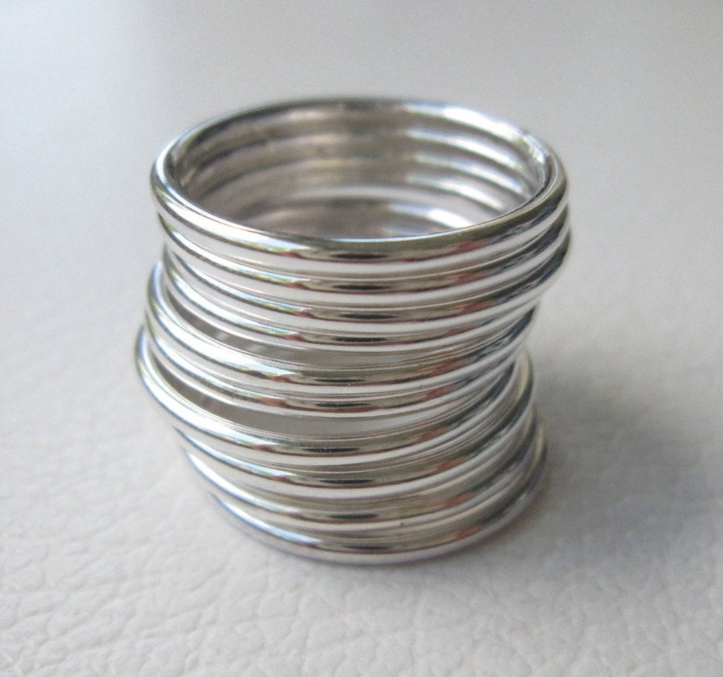 sterling silver stacking rings 