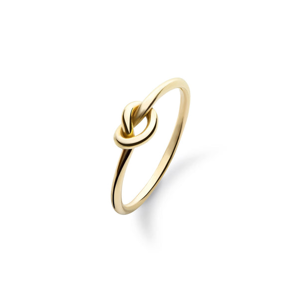 14K Yellow gold knot ring