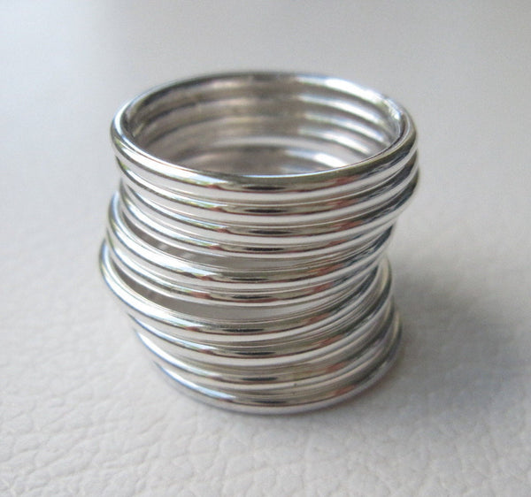 sterling silver stacking rings 