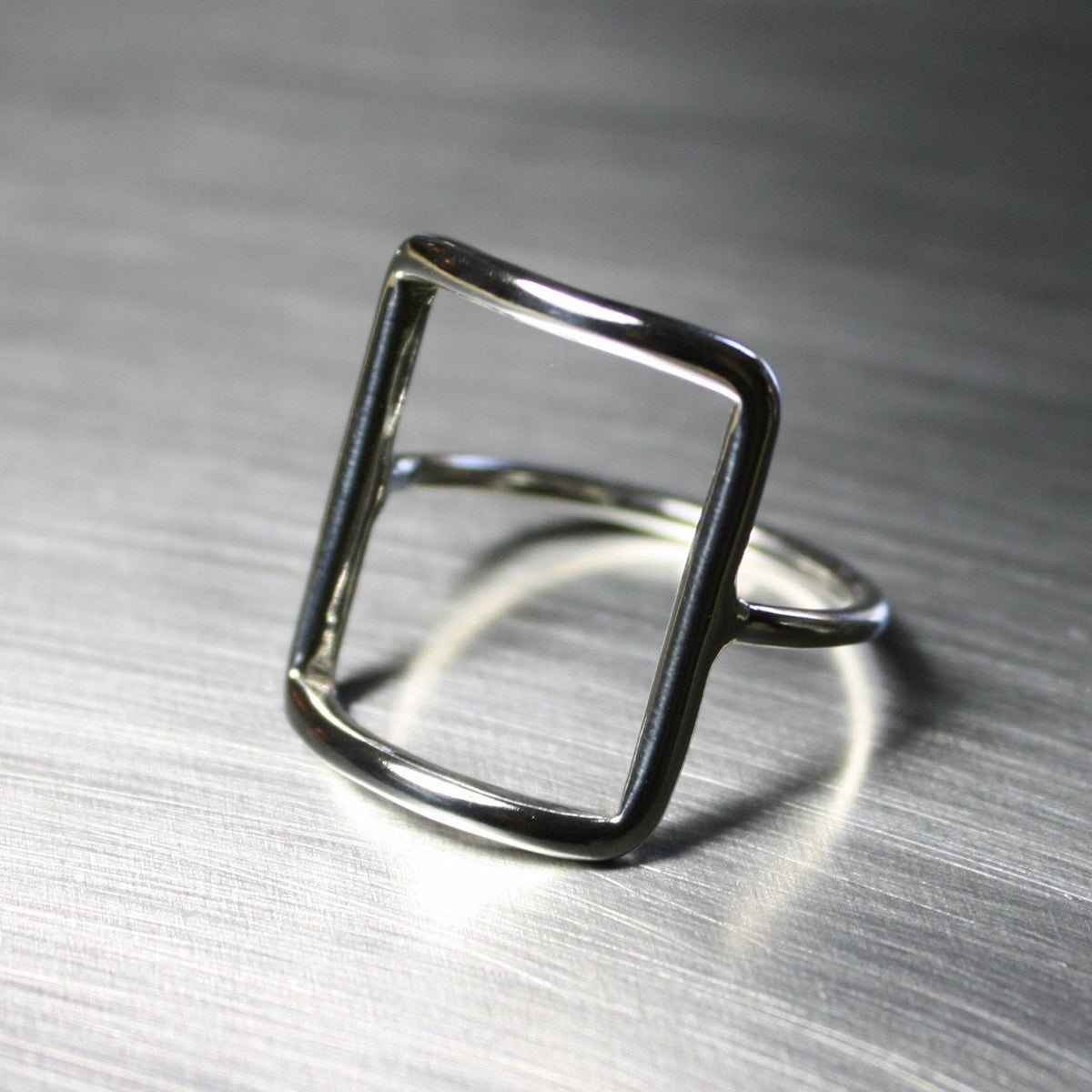 アクセサリー Silver Ring With SquareG Silver il_fullxfull.